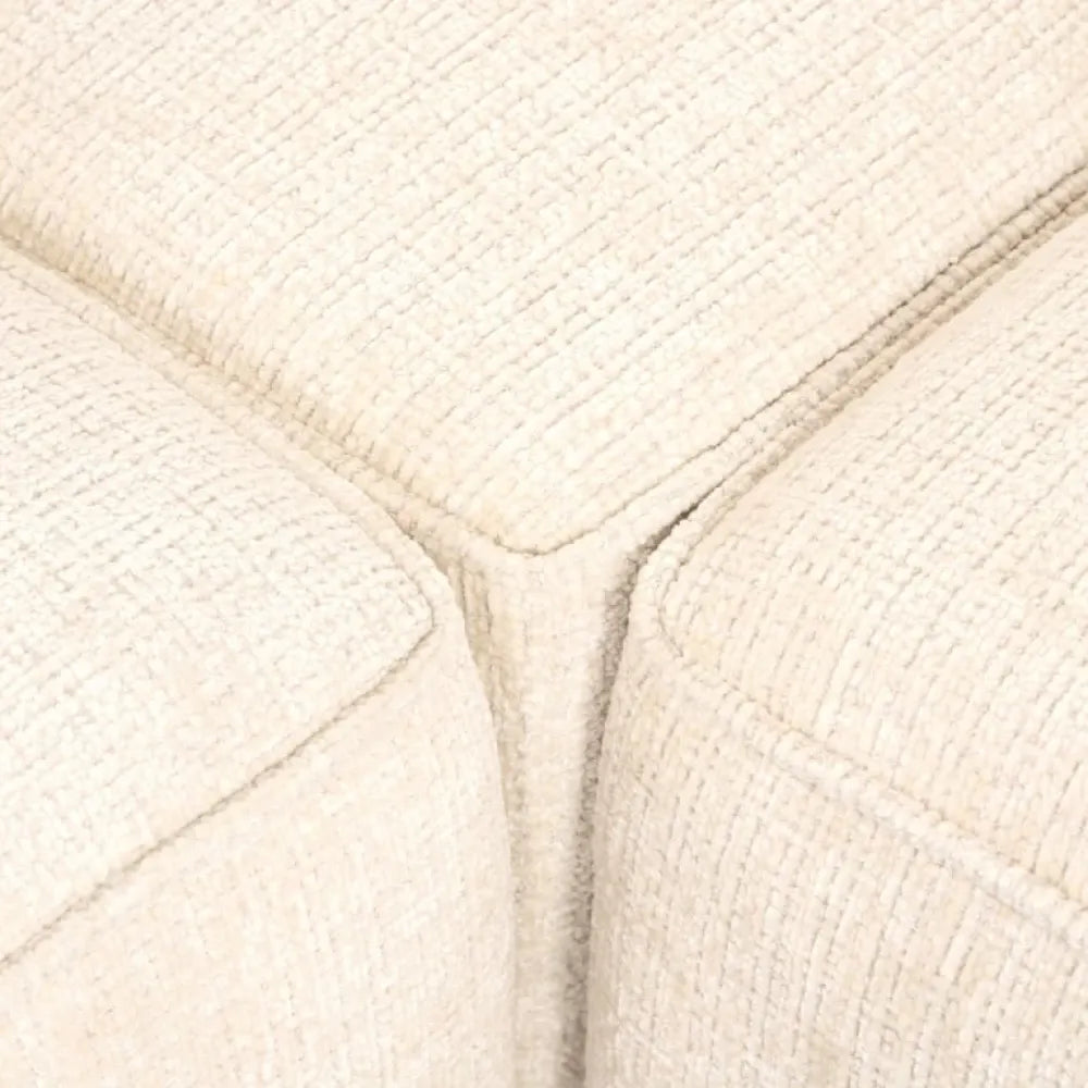 Coltar fix simetric tapitata cu Chenille Bej L308cm Lusso Richmond Interiors
