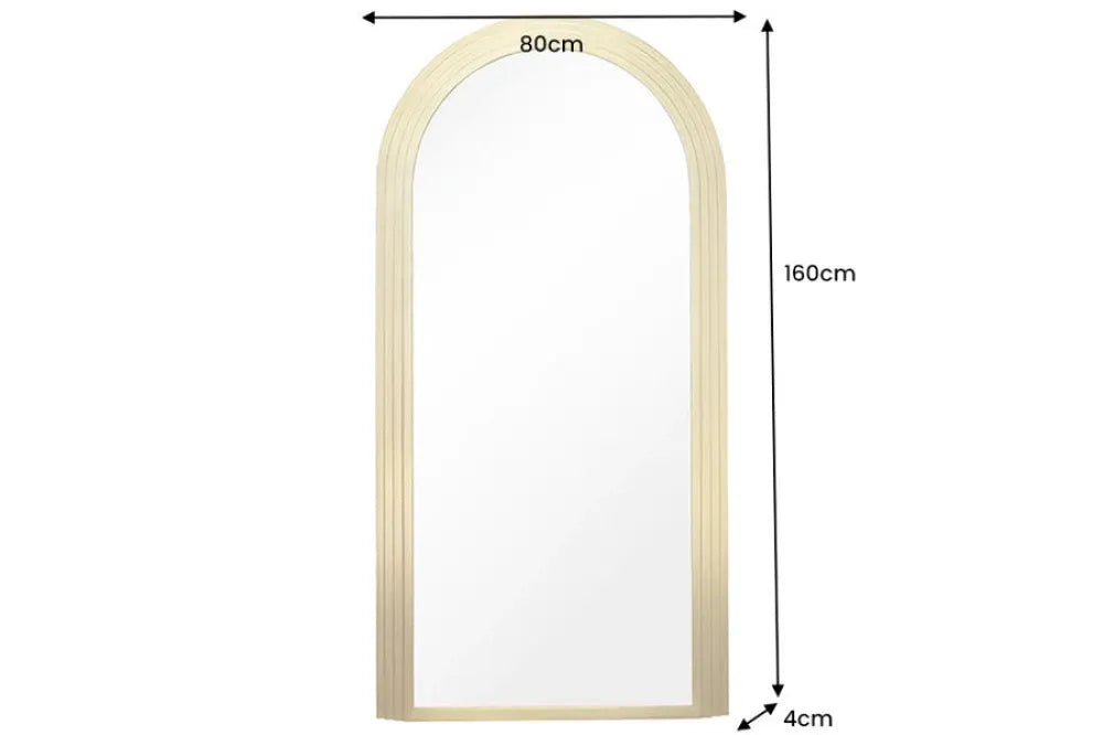 Oglinda cu rama din Poliuretan Auriu H160xL80cm Art Deco