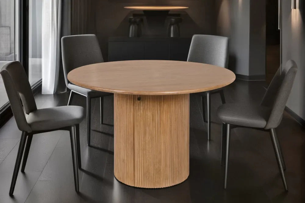Masa din Lemn de mango Maro D120xH76cm Tres chic