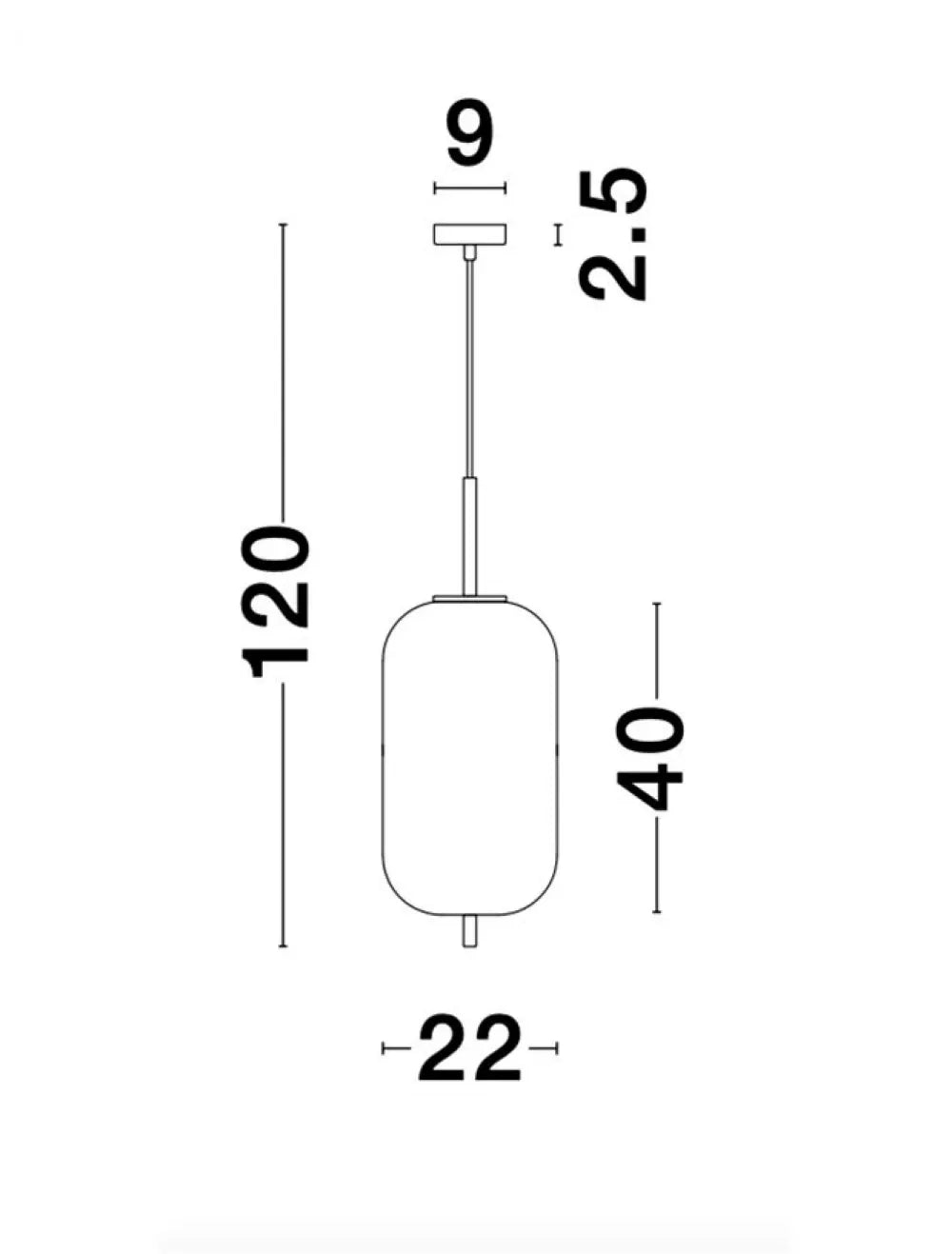 Pendul structura din Metal Auriu si abajur din Sticla Alb H120xL22cm IP20 LATO