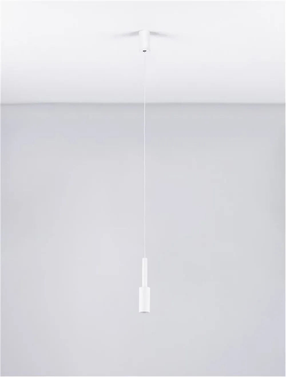 Pendul din Aluminiu Alb H200xL4cm IP20 7W 703lm 3000k JOY