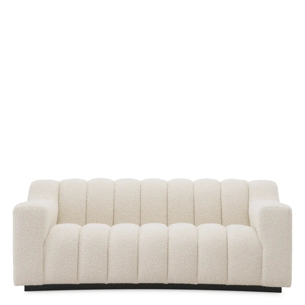 Canapea tapitat cu Stofa boucle Alb L194xA112xH78.5cm Kelly XS Eichholtz
