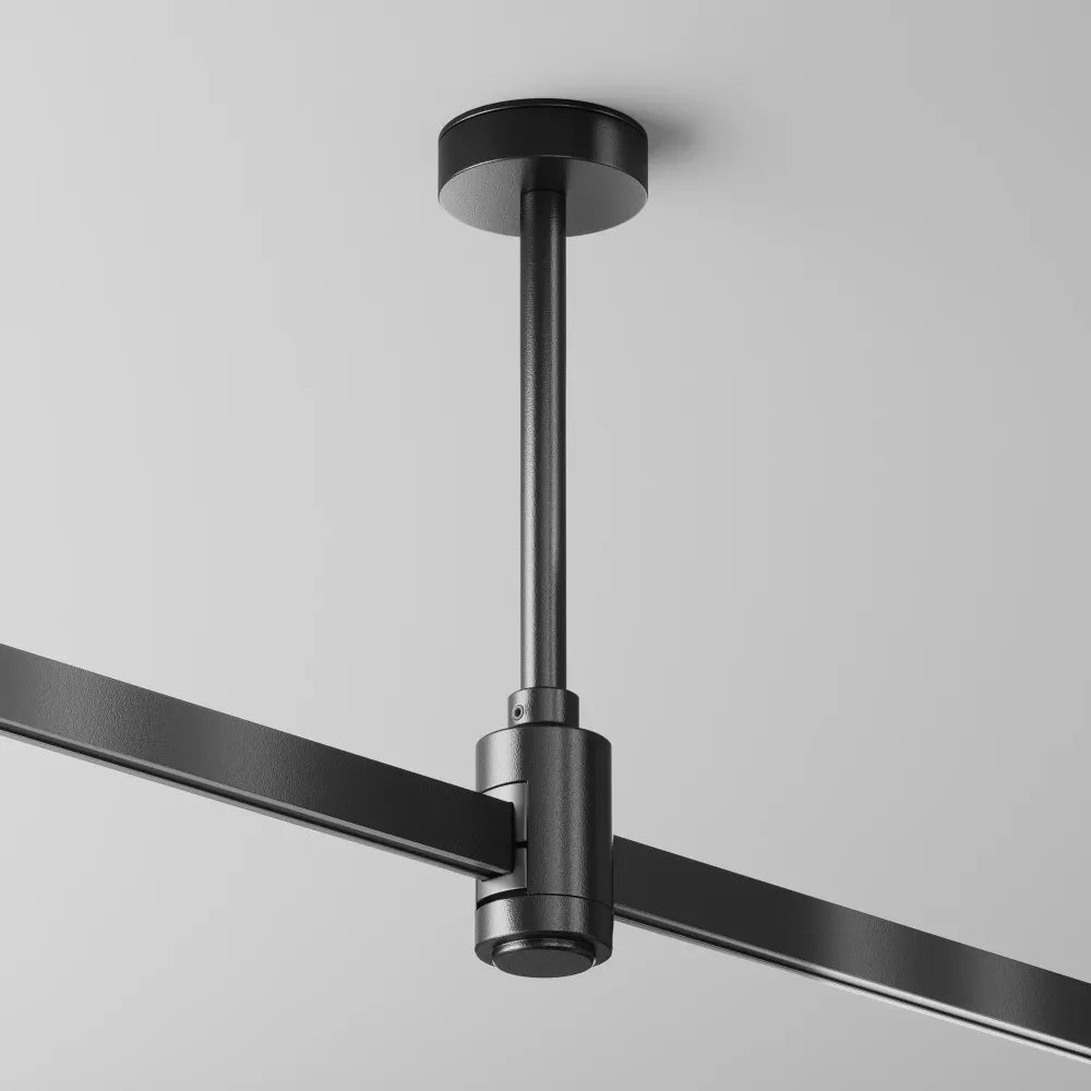 Suport scurt de tavan 138 mm Flarity din Aluminiu Negru H18.4xL4.5cm Flarity