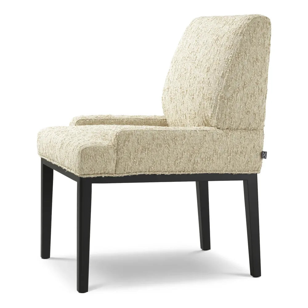 Scaun tapitat cu Stofa Crem L64xA70xH91cm Bromley Eichholtz