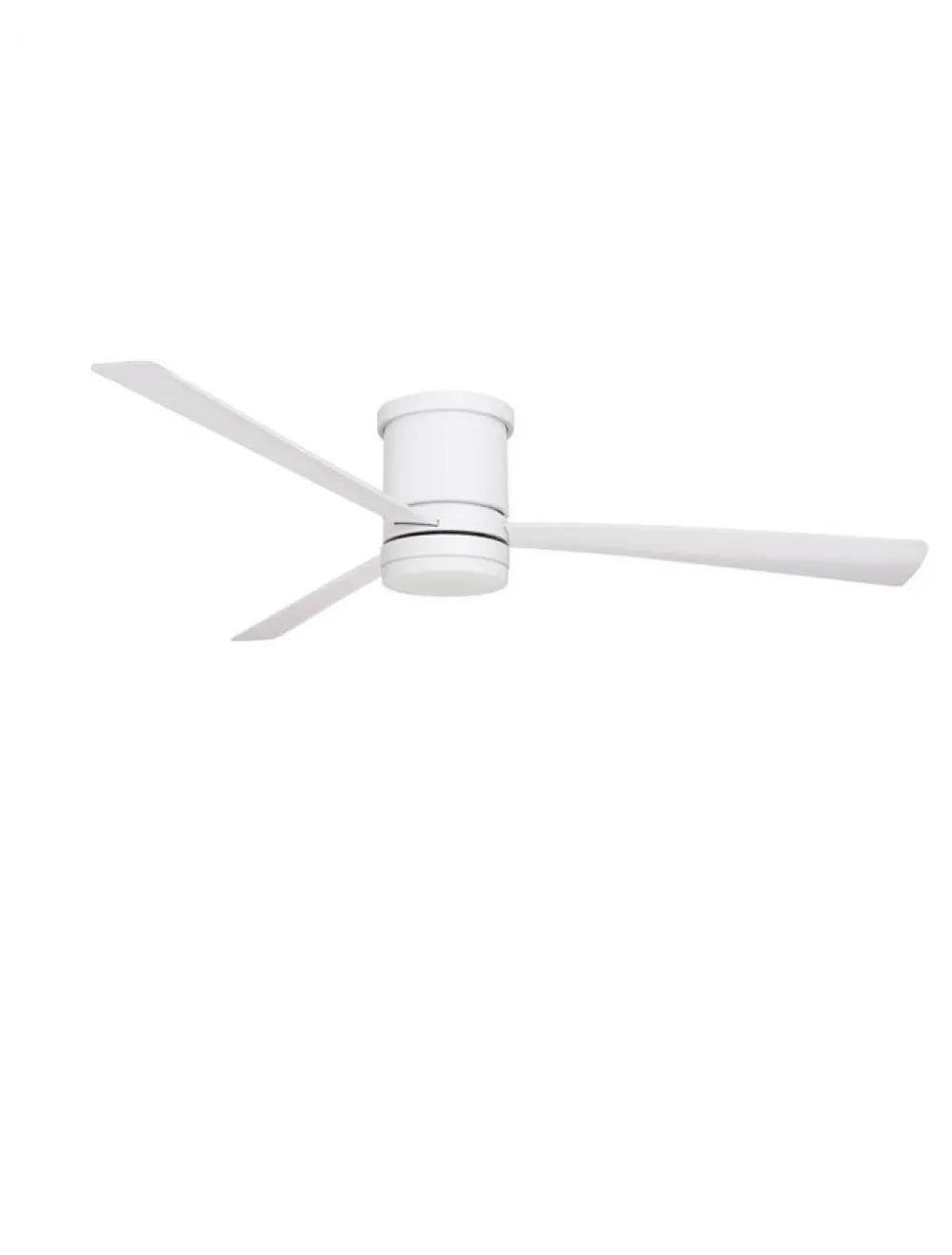 Ventilator structura din Metal Alb si abajur din Sticla Alb H25xL132cm IP20 18W 650lm 3000k SILKY