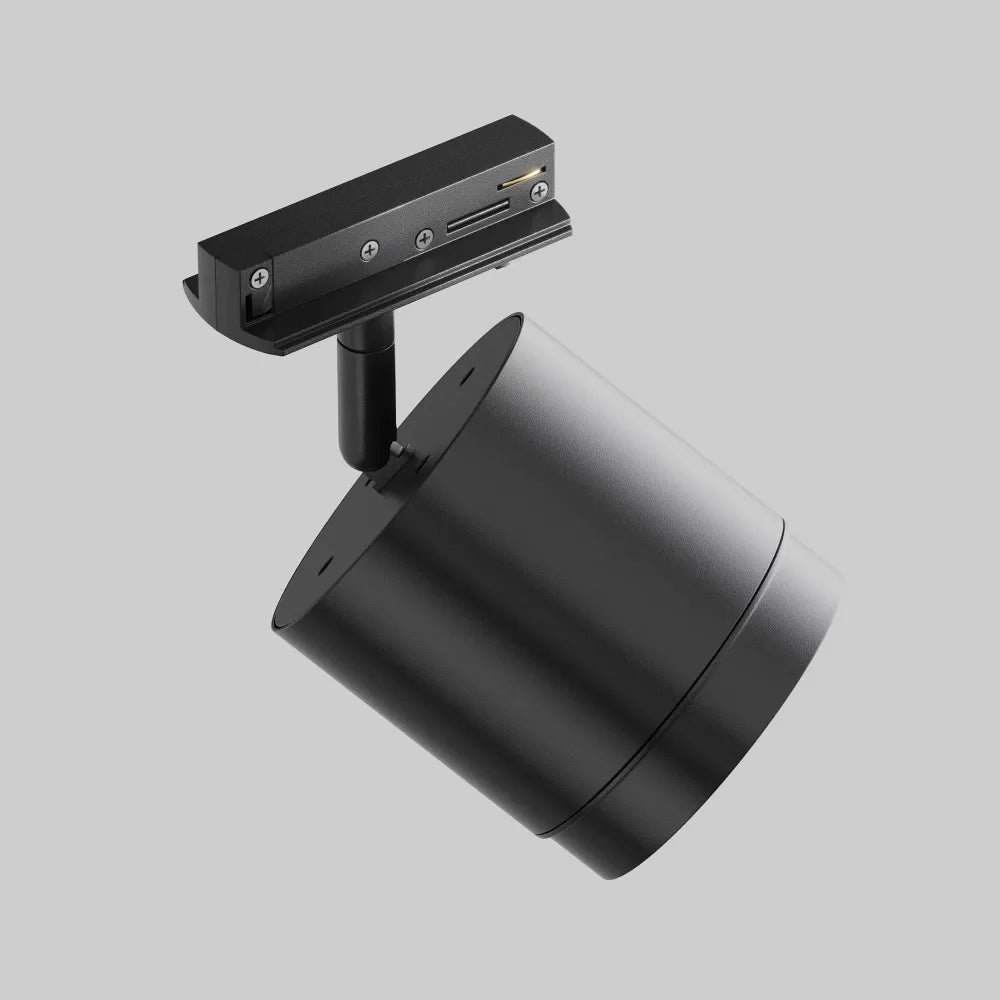 Spot pentru sina Unity din Aluminiu/Plastic Negru H14.8xD8.2cm Polar