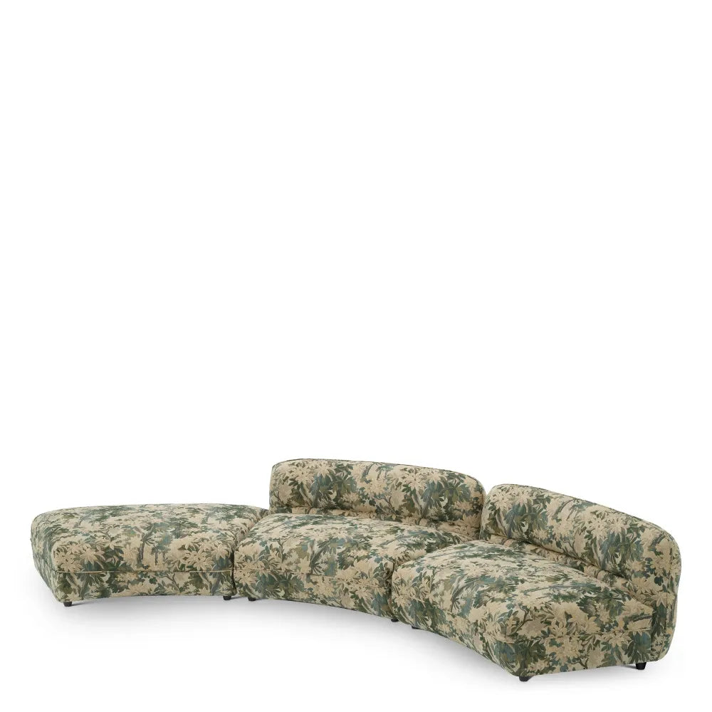 Modul centru tapitat cu Stofa Verde L145xA100xH72cm Grand Avenue Eichholtz