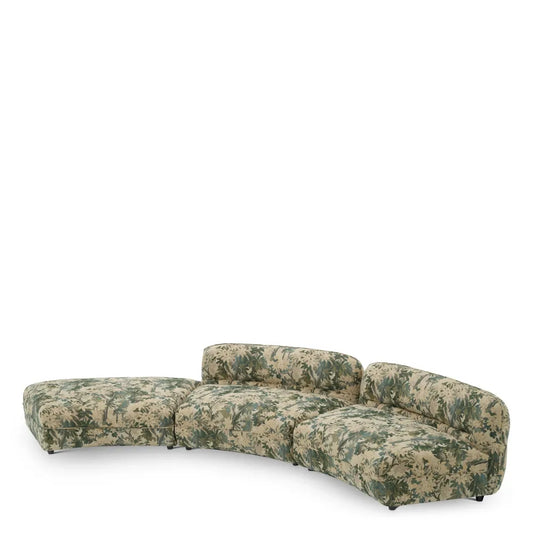 Modul centru tapitat cu Stofa Verde L145xA100xH72cm Grand Avenue Eichholtz