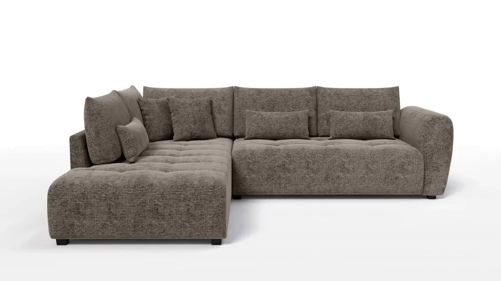 Coltar in forma de L tapitat cu Chenille Maro Sajma 03 L299x234cm Trezzo