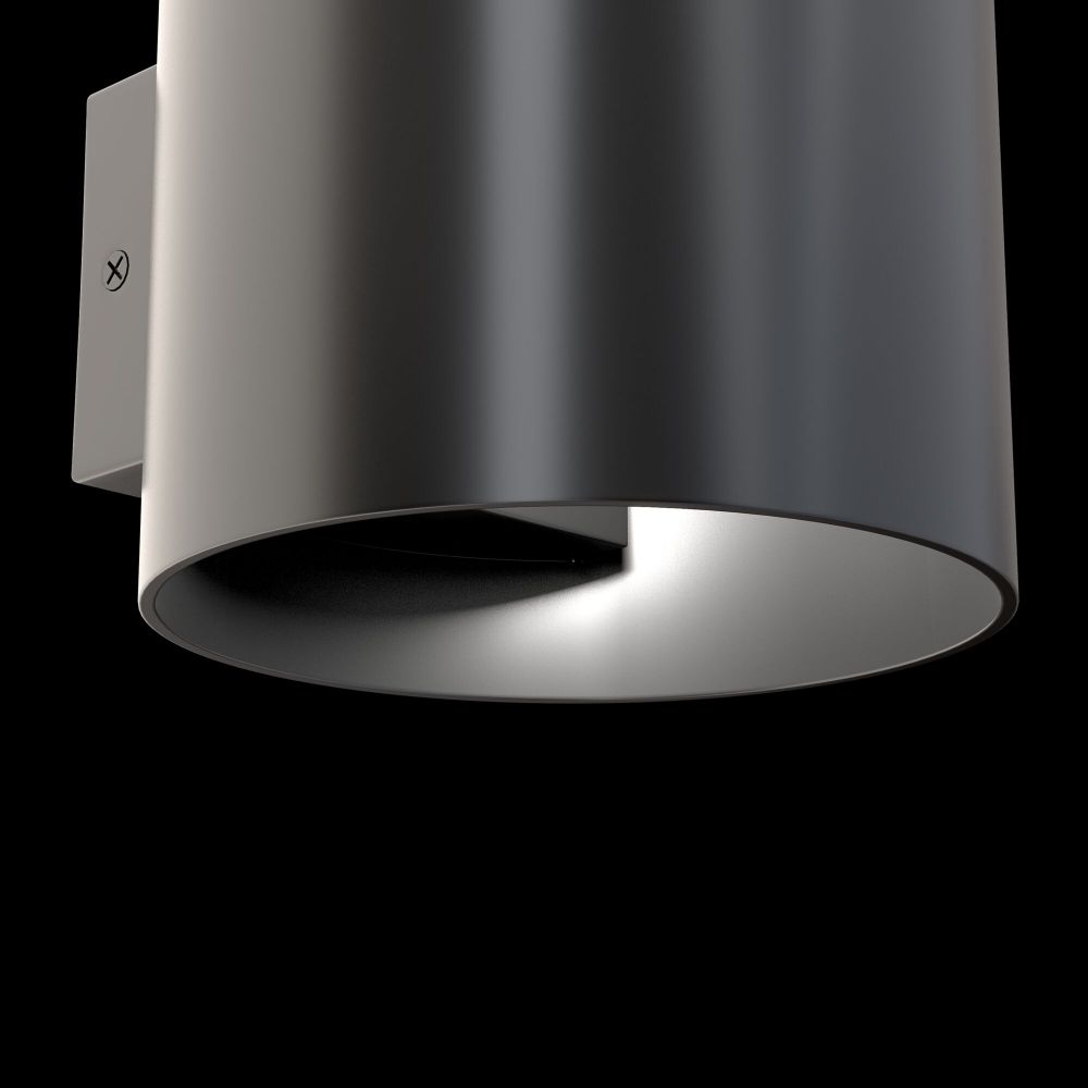 Aplica de perete din Metal Negru D10xH8cm Rond