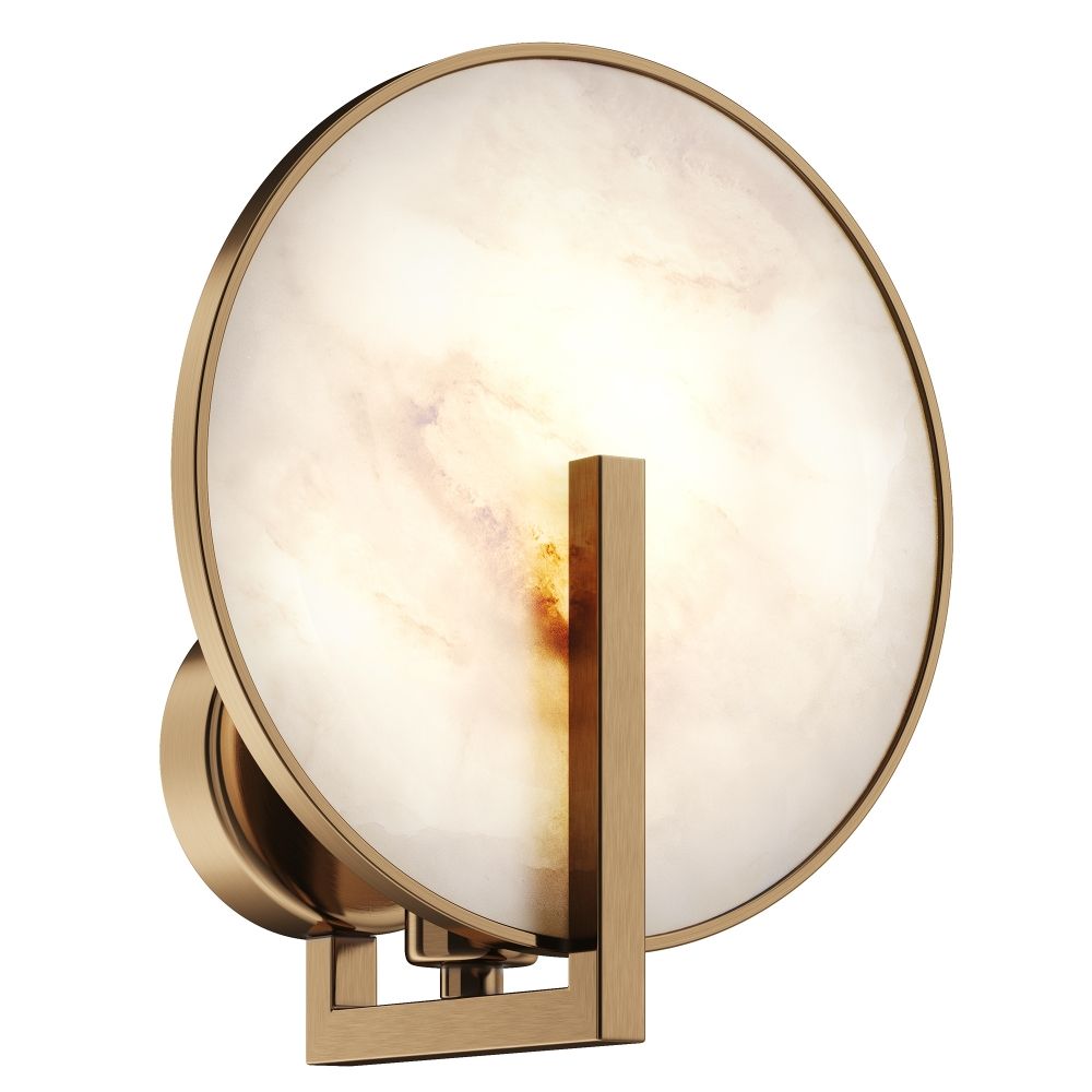 Aplica de perete Metal Auriu D19xH21cm Marmo