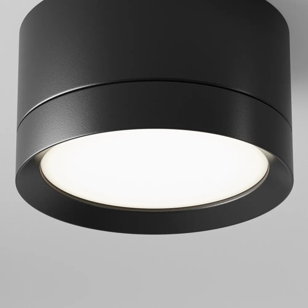 Spot aplicabil din Aluminiu Negru H5xD8.5cm IP 20 GX53 15W Hoop