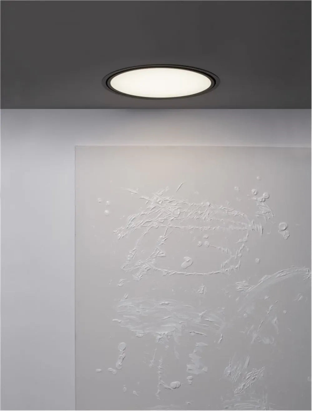 Plafoniera incastrata din Aluminiu Negru H12.5xL60cm IP20 40W 4491lm 2700-6000k PERFECT