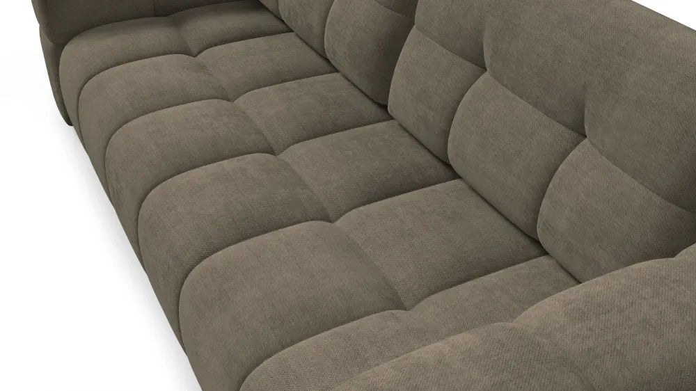 Canapea tapitata cu material pet friendly Alias maro L241x104cm