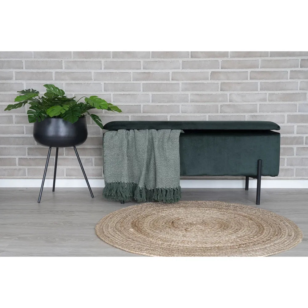 Covor rotund din Iuta Maro D90cm Bombay