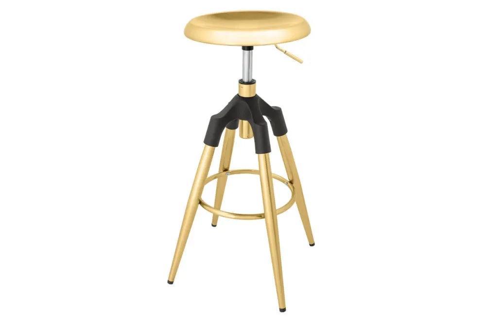 Scaun de bar din Metal Auriu H81xL39cm Industrial