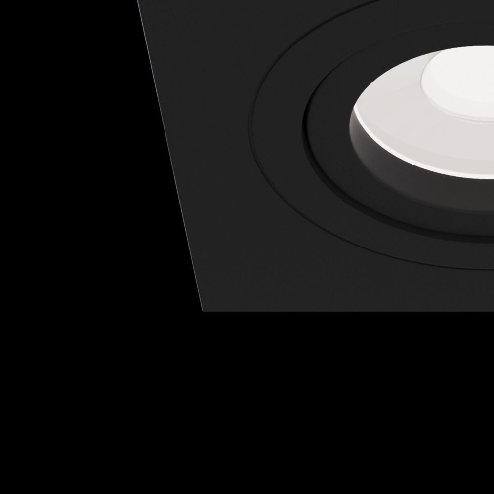 Spot incastra din Aluminiu Negru L10xH6cm Atom