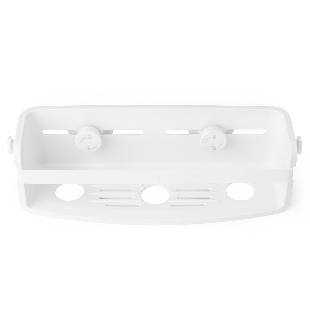 Etajera pentru baie din Plastic Alb Flex H9xL33cm