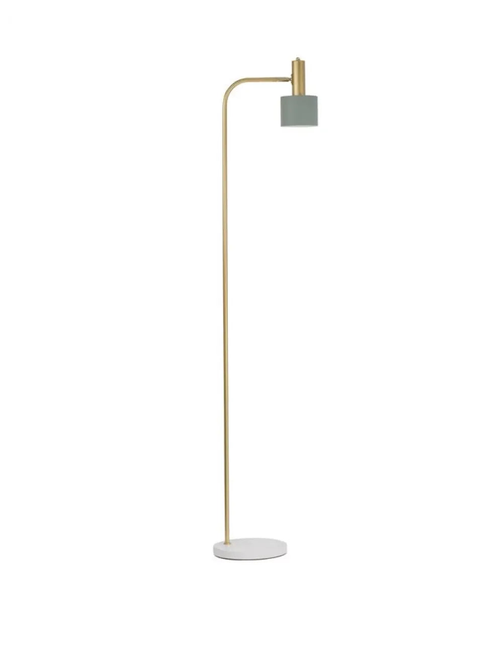 Lampa de podea structura din Metal Auriu/Alb si abajur din Metal Verde H165xL12.5cm IP20 PAZ