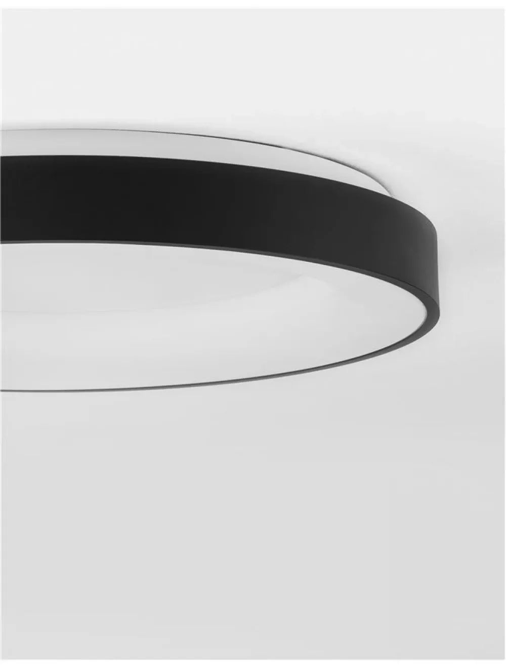 Plafoniera din Aluminiu Negru H9xL60cm IP20 50W 2864lm 3000k RANDO THIN