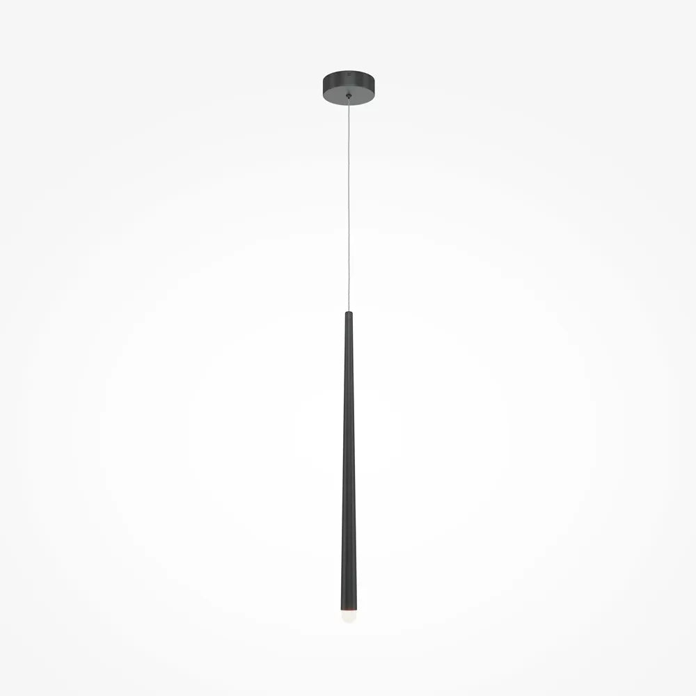 Pendul din Aluminiu Negru D3.5xH150cm 6W 400lm 3000-4000k Cascade