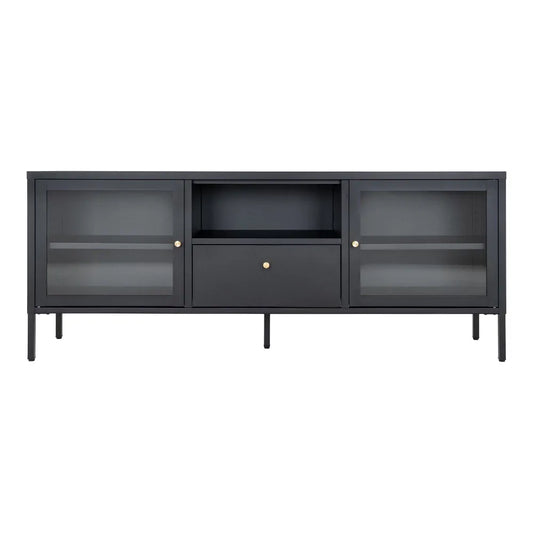 Comoda TV din Metal Negru L150xH60cm Dalby