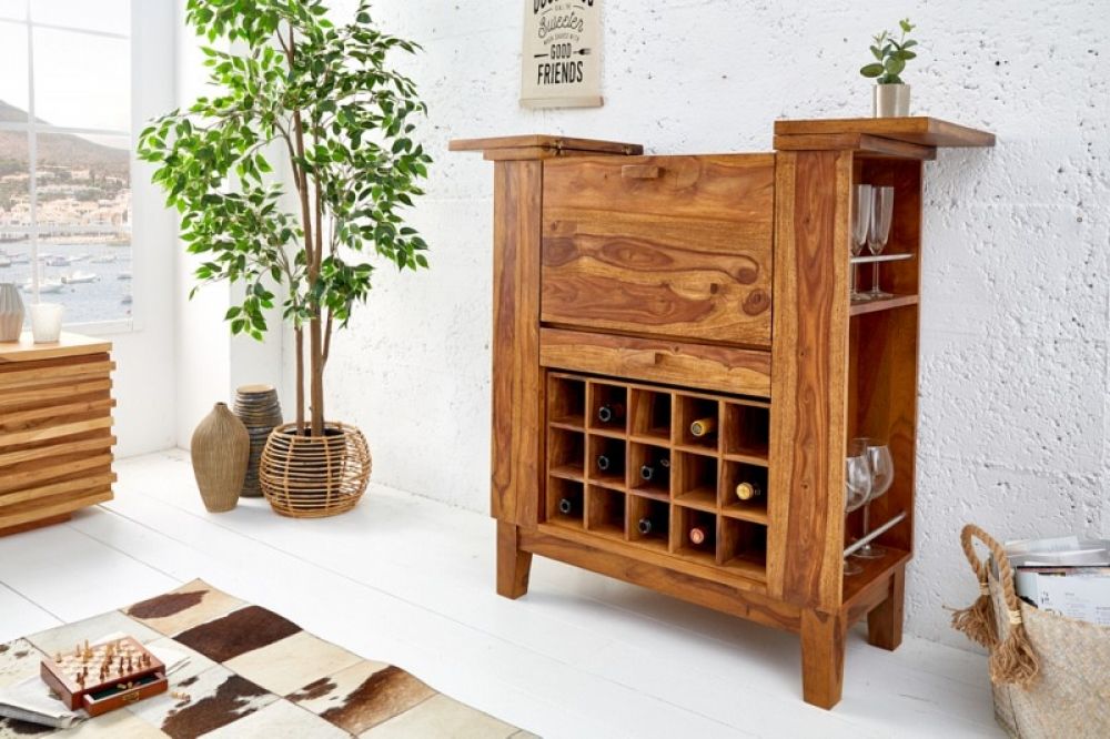 Bar din Lemn masiv de palisandru  Maro  Sheesham L85/110xH100cm