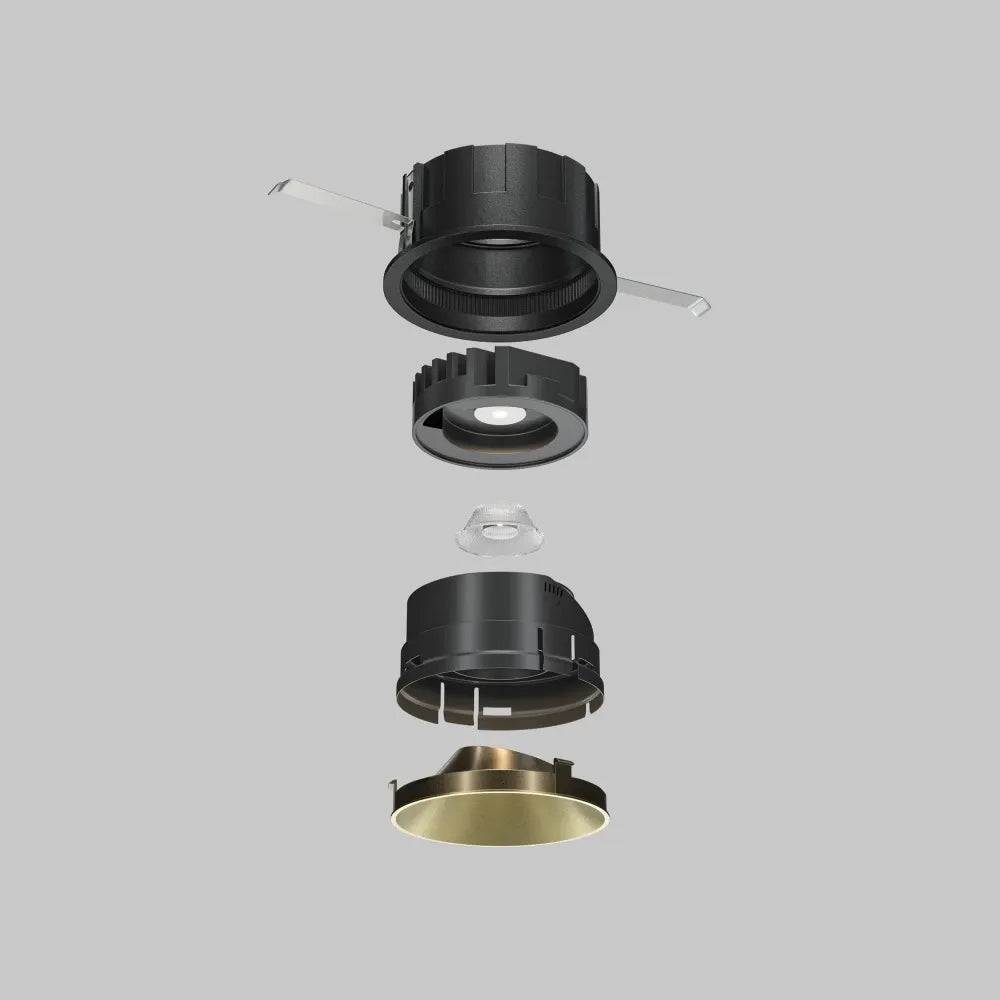 Inel decorativ pentru spot incastrat 10w Wise din Plastic Auriu mat