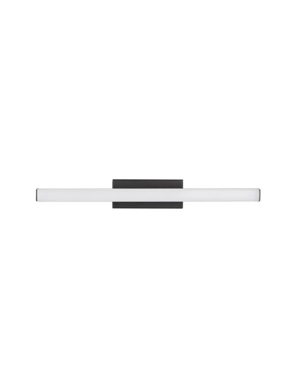 Aplica de perete structura din Aluminiu Negru si abajur din Acrilic Alb H6.5xL49cm IP44 12W 1174lm 3000k WILLOW