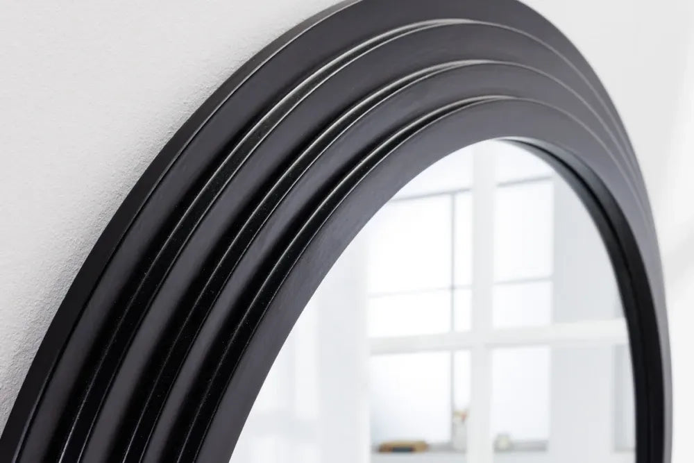 Oglinda cu rama din Poliuretan/MDF Negru H160xL80cm Art Deco