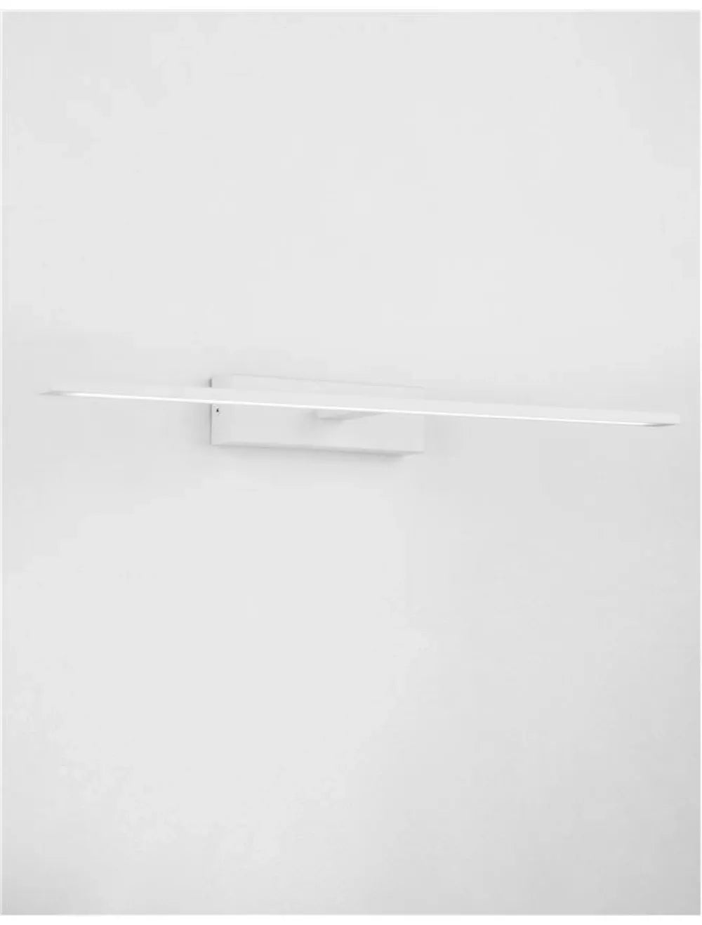 Aplica de perete structura din Aluminiu Alb si abajur din Acrilic Alb H6xL62cm IP44 20W 1615lm 3000k MONDRIAN