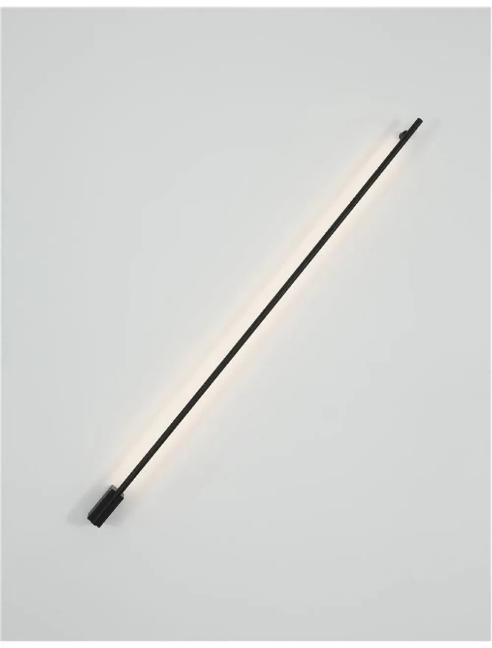 Aplica de perete din Aluminiu Negru H3.5xL120cm IP20 20W 672lm 3000k GROPIUS
