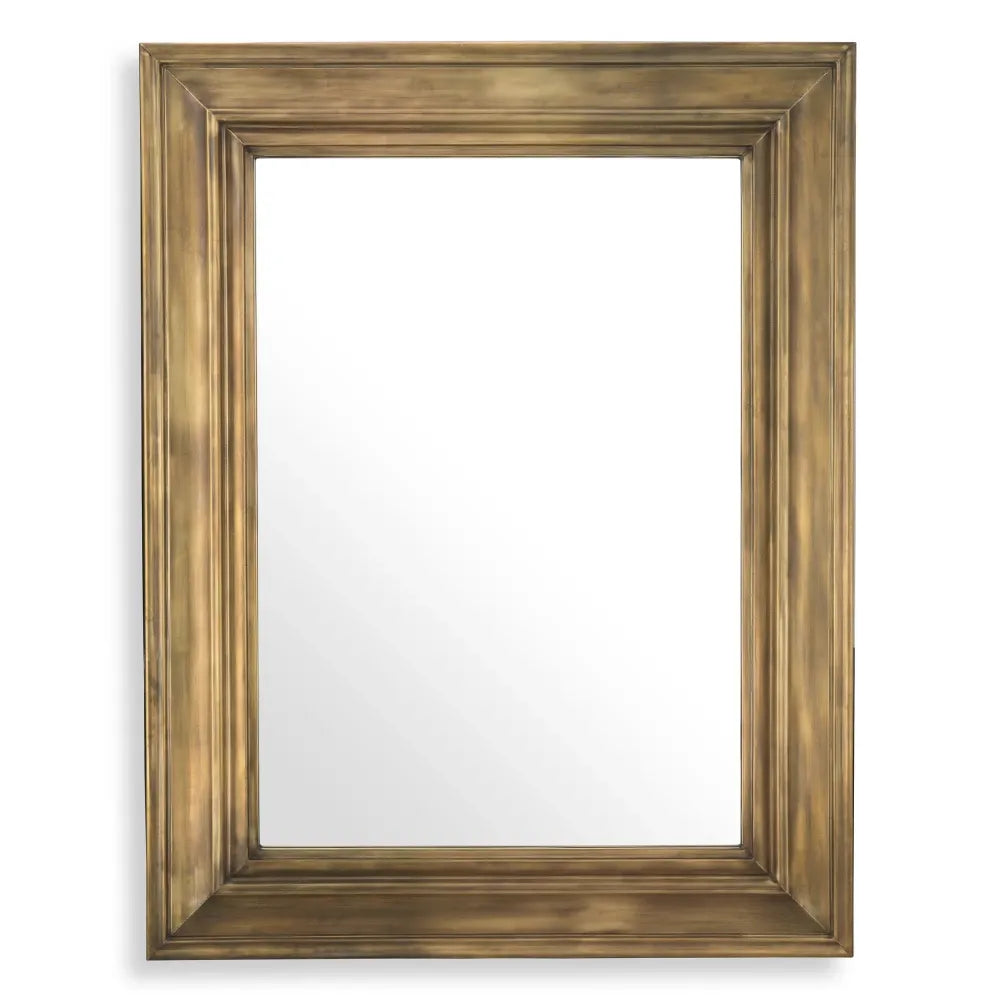 Oglinda cu rama din Metal/MDF Alama L140xH180cm Sanoma XL Eichholtz