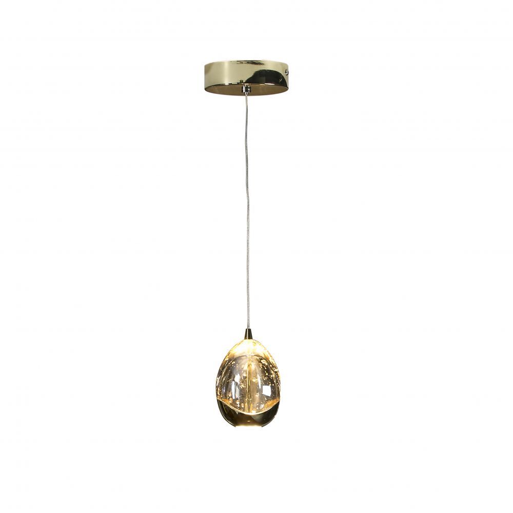 Pendul cu inaltime reglabila din Sticla Transparent cu LED D12xH170cm Rocio