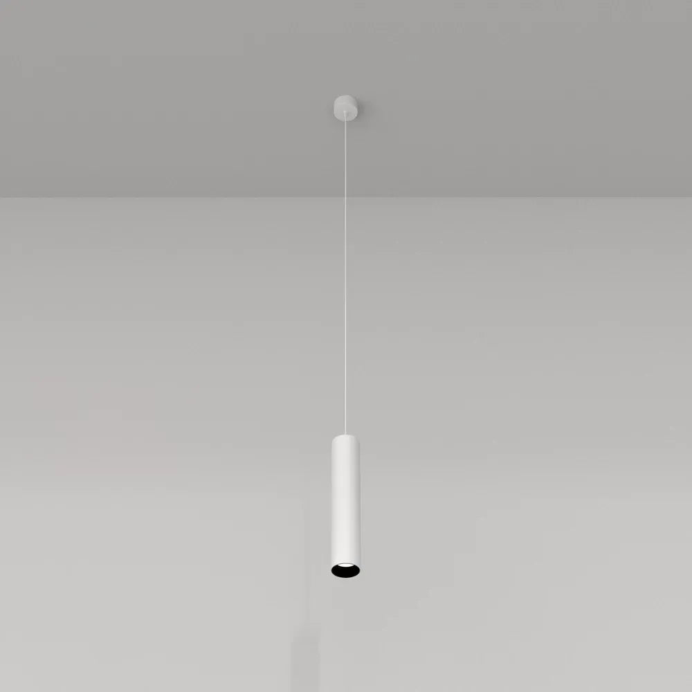 Pendul din Aluminiu Alb H133xD6cm IP 20 GU10 10W Focus