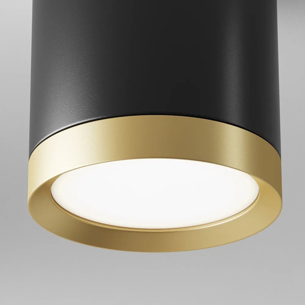Spot aplicabil din Aluminiu Negru/Auriu H10xD8.5cm IP 20 GX53 15W Hoop