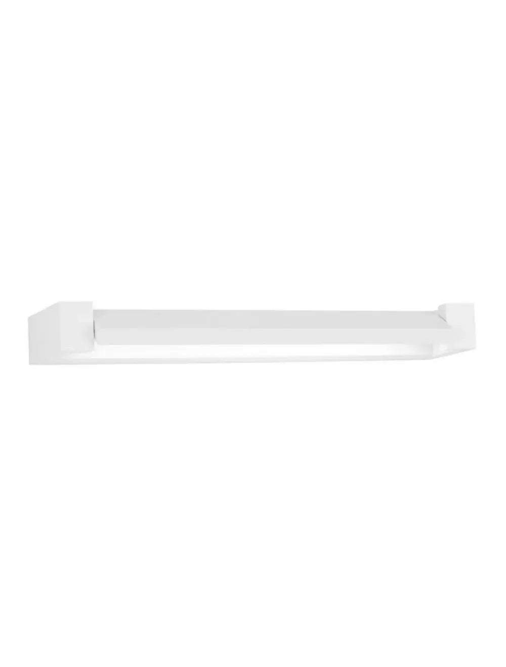 Aplica de perete structura din Aluminiu Alb si abajur din Acrilic  H4.2xL40cm IP20 12W 901lm 3000k LINE