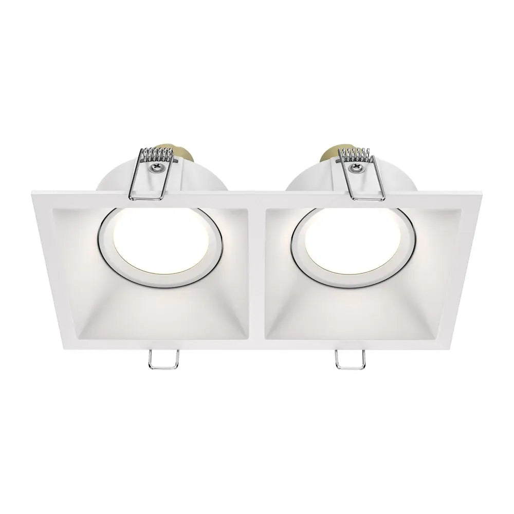 Sport dublu incastrat din Aluminiu Alb H4xL17cm IP 20 GU10 50W Dot