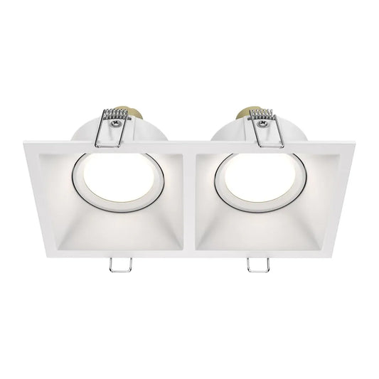 Sport dublu incastrat din Aluminiu Alb H4xL17cm IP 20 GU10 50W Dot