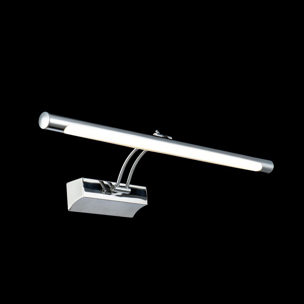 Aplica de perete reglabila din Metal Argintiu cu LED L52x20xH5cm Fino