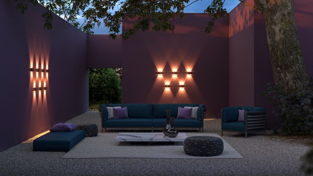 Aplica de perete Metal Alb L12xH8cm Strato