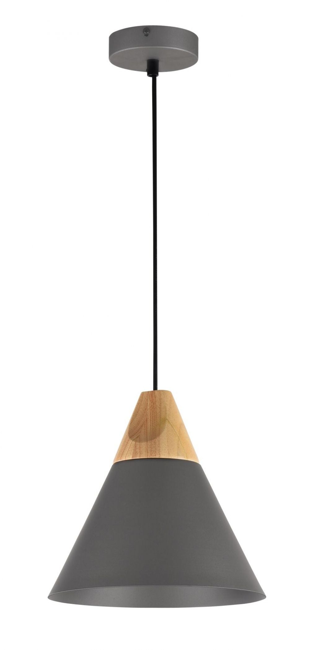 Pendul cu inaltime reglabila din Metal Gri D22xH140cm Bicones