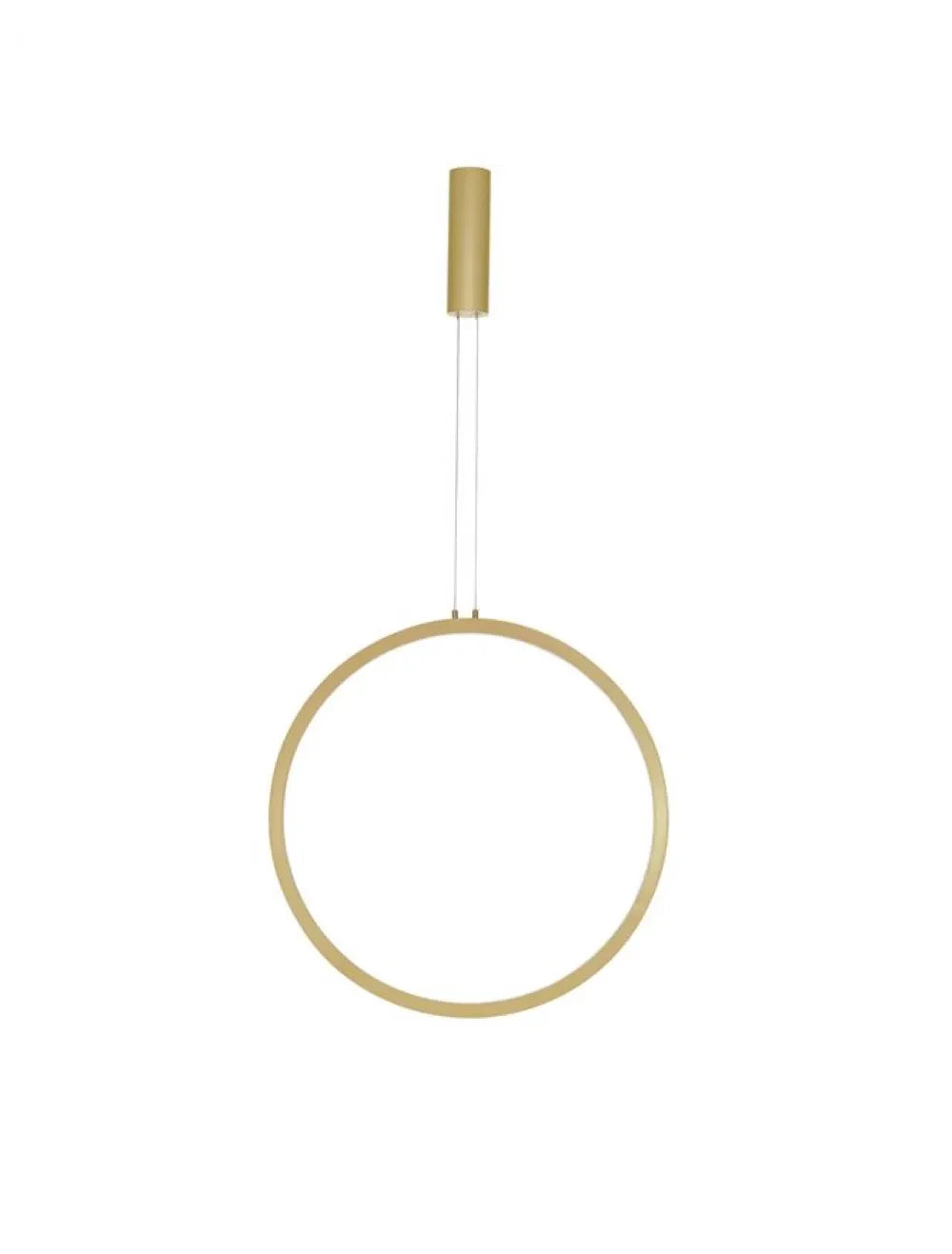 Pendul structura din Aluminiu Auriu si abajur din Acrilic Alb H150xL60cm IP20 36W 1161lm 3000k CHANGE