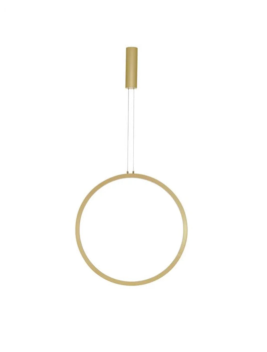 Pendul structura din Aluminiu Auriu si abajur din Acrilic Alb H150xL60cm IP20 36W 1161lm 3000k CHANGE