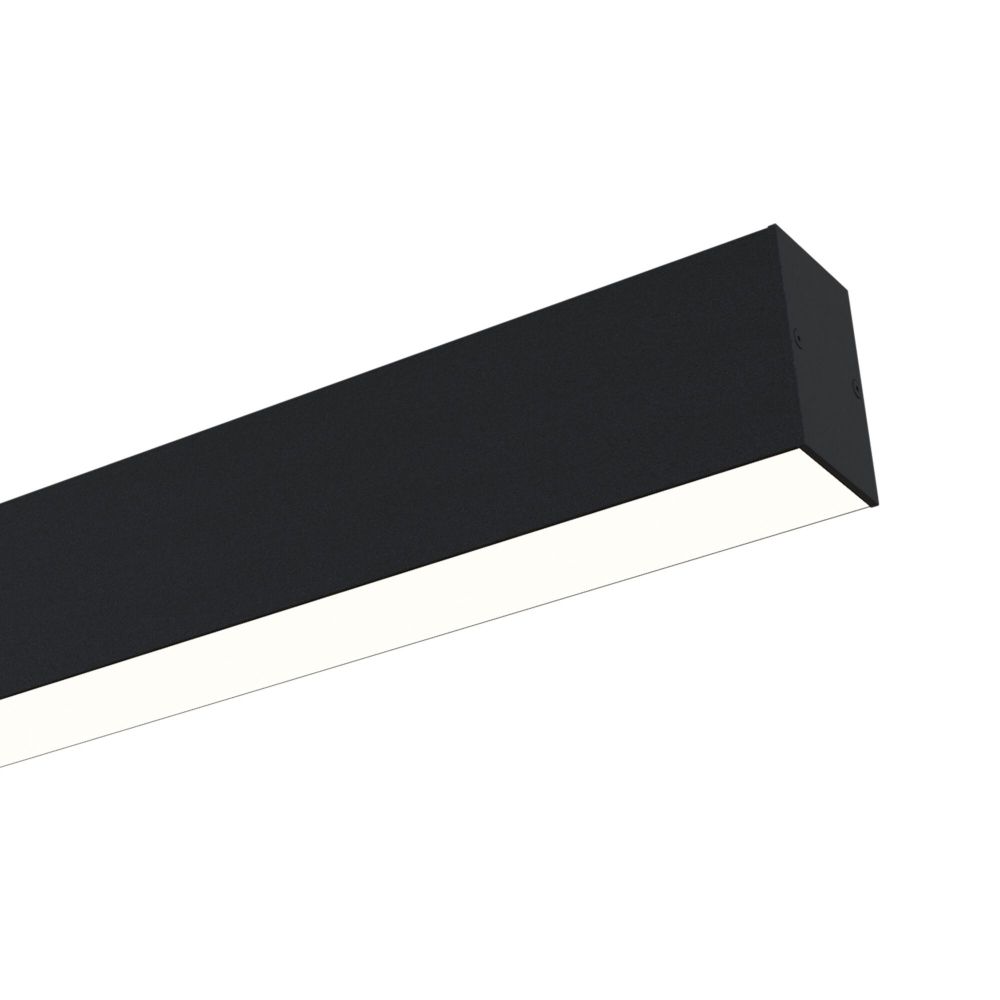 Spot Dreptunghiular pentru sina magnetica din Aluminiu Negru BASIS L60xH7cm 1450lm