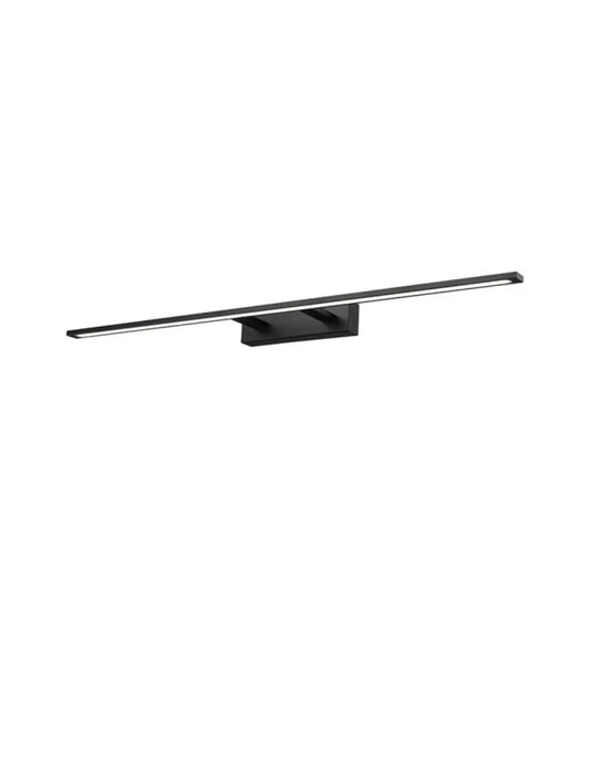 Aplica de perete structura din Aluminiu Negru si abajur din Acrilic Alb H6xL96cm IP44 30W 2422lm 3000k LIVIA