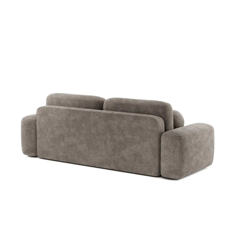 Canapea extensibila tapitata cu material chennile maro Bold L259x88cm