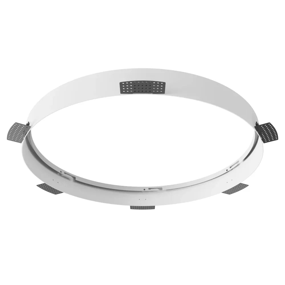 Acesoriu pentru incastrare plafoniera Zon de diametru 60cm din Metal Alb