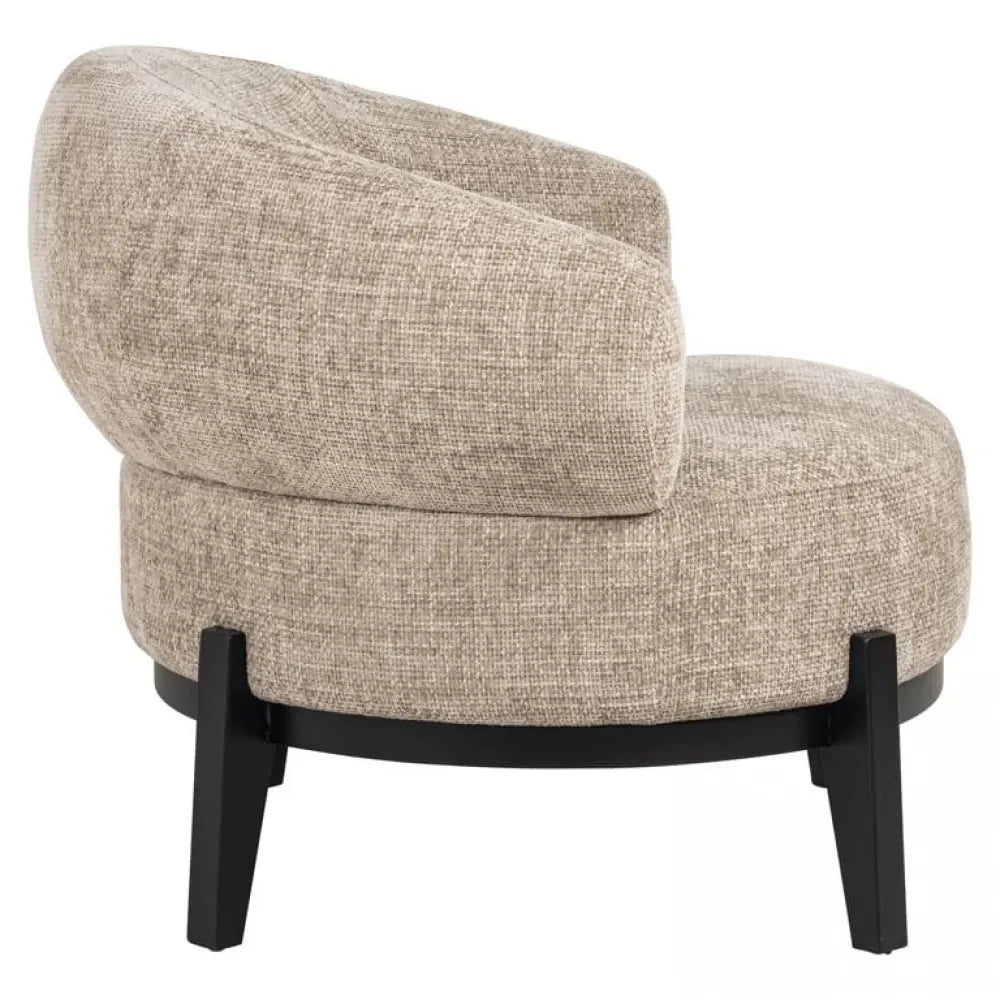 Fotoliu tapitat cu Stofa Bej H75xA84.5xL88cm Montana Richmond interiors