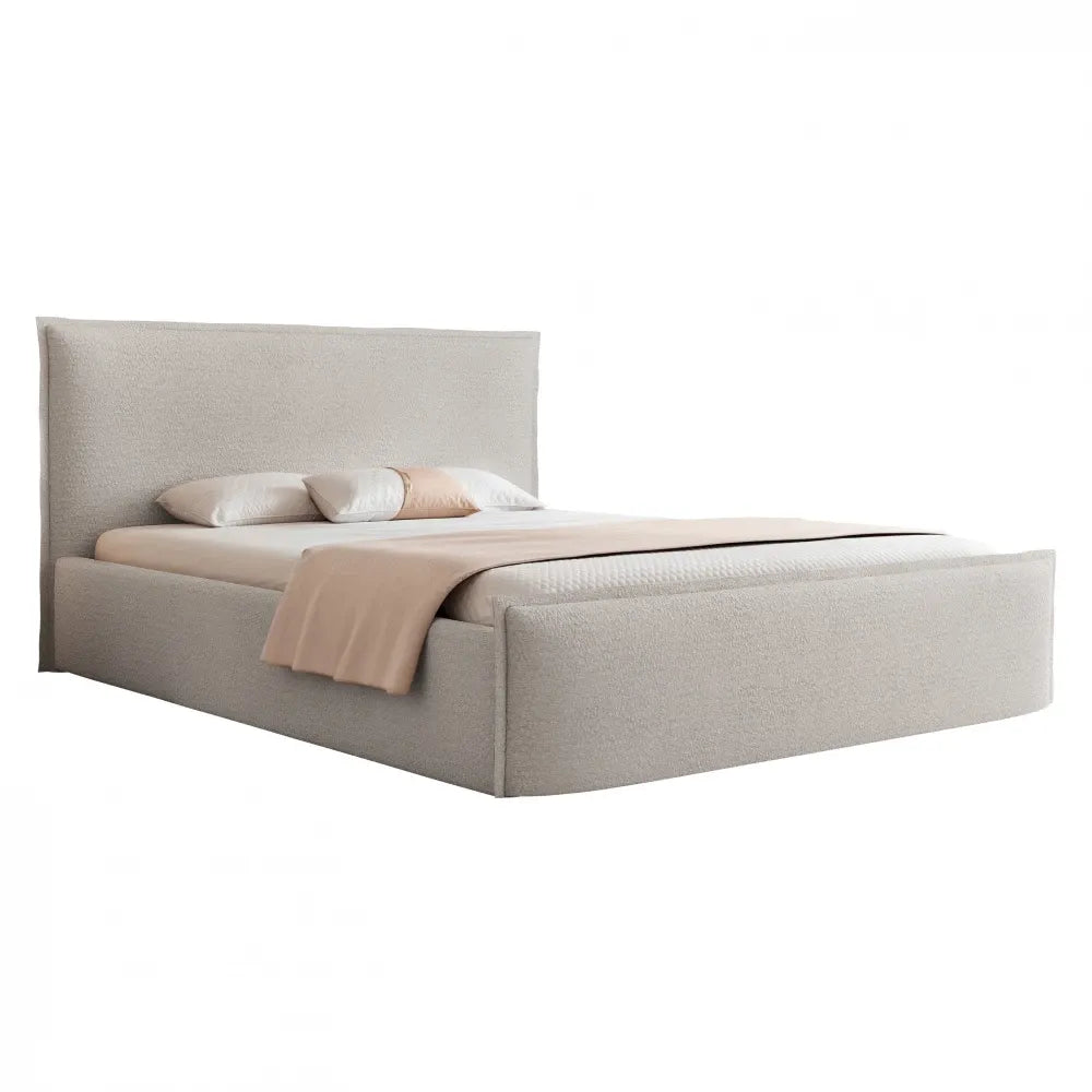Pat 140 x 200 tapitat cu Textil Vibe Gri Oria